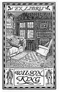 Bookplate of Wilson King by New