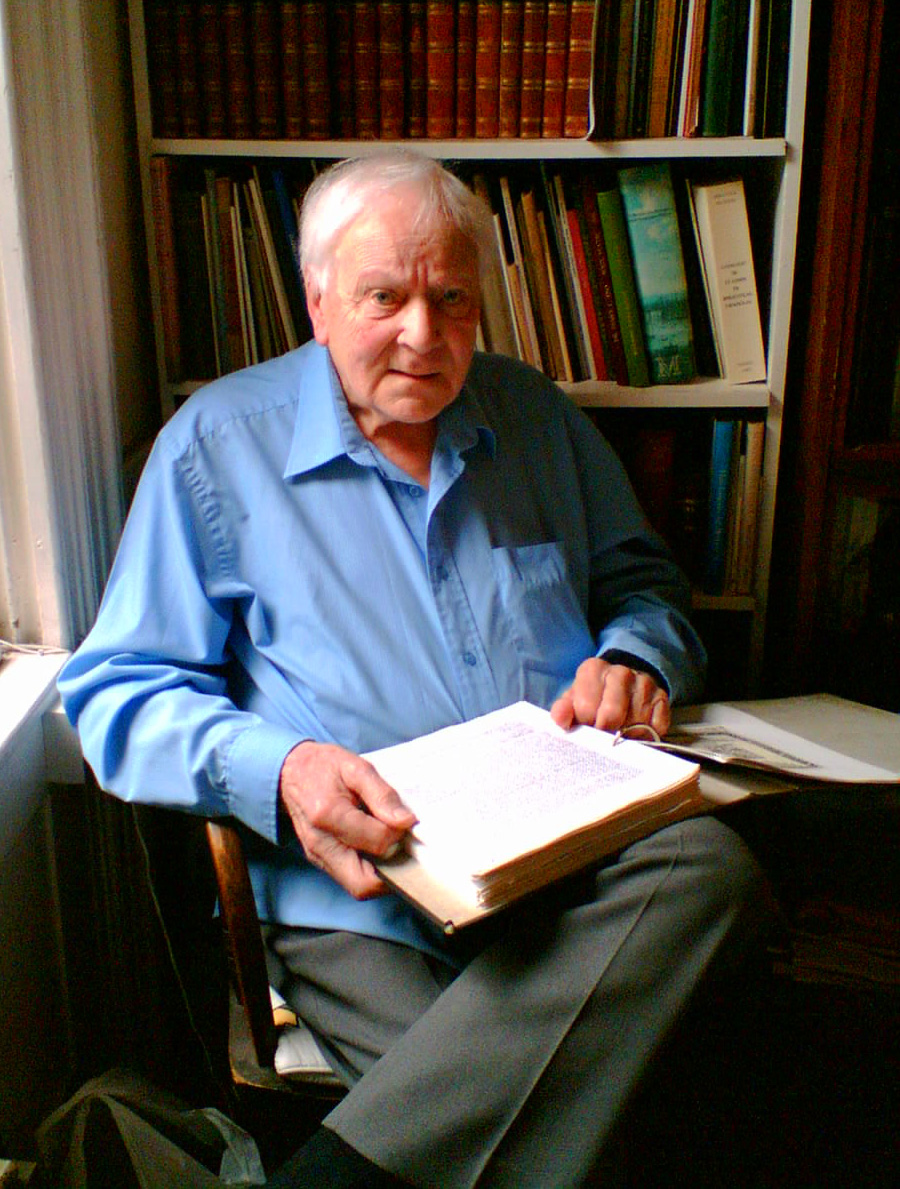 Jim Wilson, taken in his study at Berkhamsted in 2010